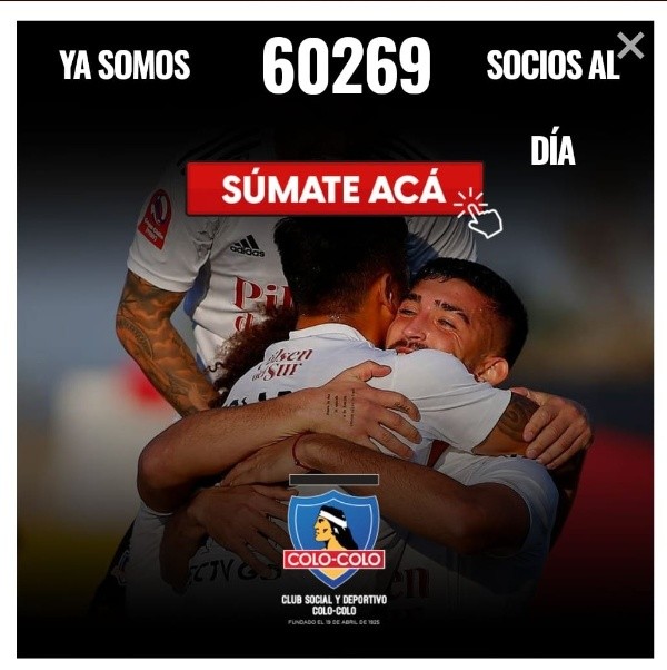 Más de 60 mil socios tiene el Eterno Campeón.