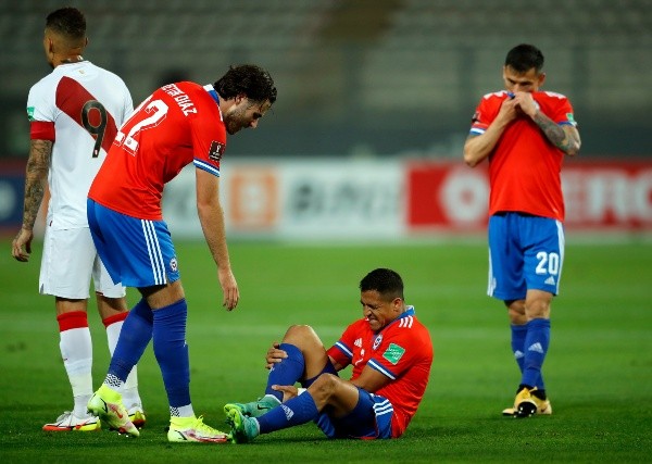 La Roja no mostró fútbol y cayó en LIma. Fuente: Getty Images.
