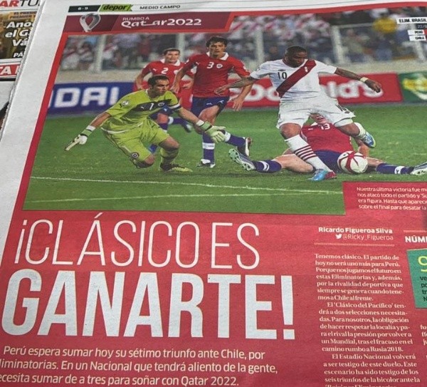 Depor tuvo un titular similar.