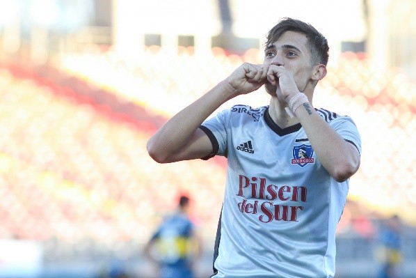 Su festejo en la final de la Copa Chile. (Foto: Agencia Uno)