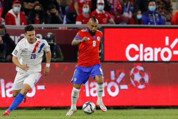 Arturo Vidal será uno de los líderes de la Roja ante Paraguay / FOTO: Agencia Uno