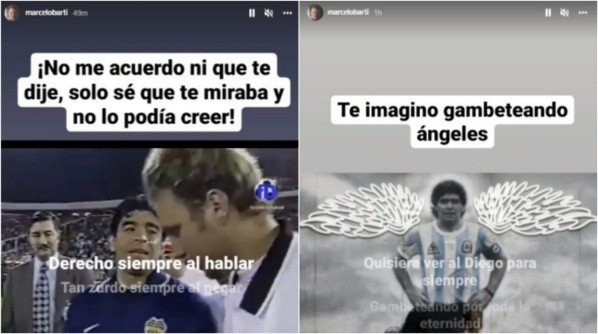 Las publicaciones de Marcelo Barticciotto en su Instagram. | Foto: Captura.