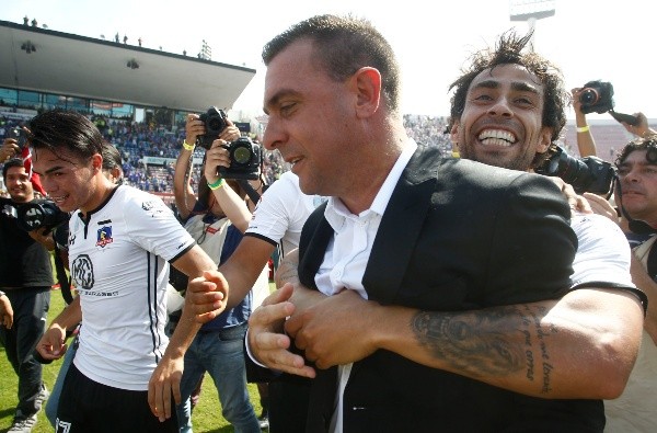 Pablo Guede y Jorge Valdivia en Colo Colo