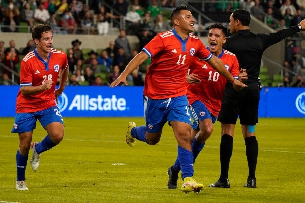 Iván Morales anotó uno de los goles en el empate de Chile con México / FOTO: Getty Images