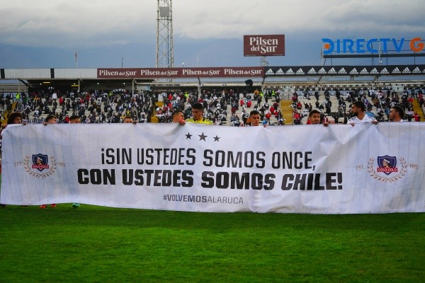 Tras 525 días de ausencia producto del Covid-19, los hinchas volvieron al estadio Monumental. Fuente: Guillermo Salazar.