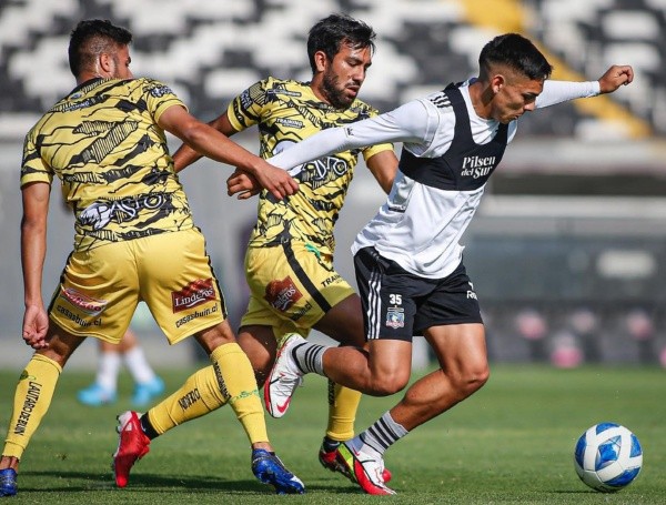 Joan Cruz vio acción ante Lautaro de Buin / FOTO: Colo Colo