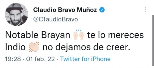El mensaje de Bravo para Cortés.