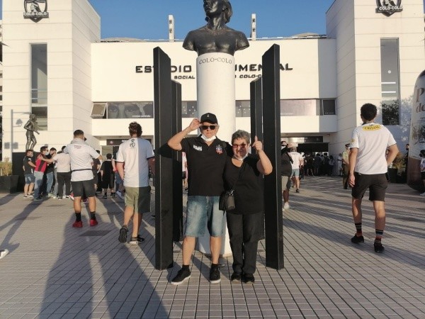 Los abuelos de Matías también estuvieron presentes en La Ruca.