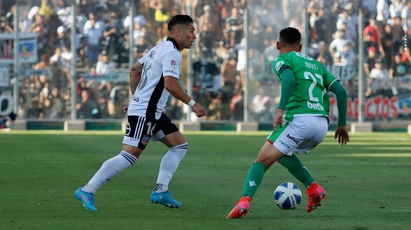 Óscar Opazo no pudo terminar el partido con Audax Italiano / FOTO: Colo Colo