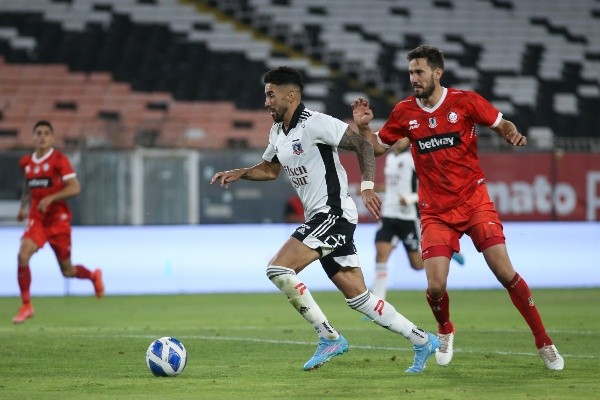 Juan Martín Lucero volvió a asistir en el triunfo sobre Unión La Calera. / FOTO: Agencia Uno