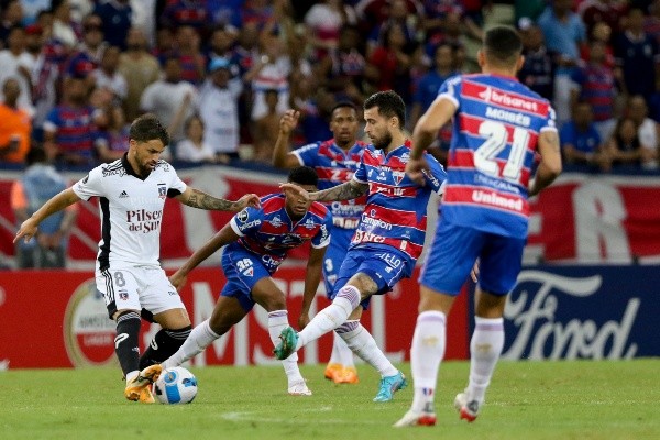 Gabriel Costa fue clave con su asistencia para Lucero. / FOTO: Copa Libertadores