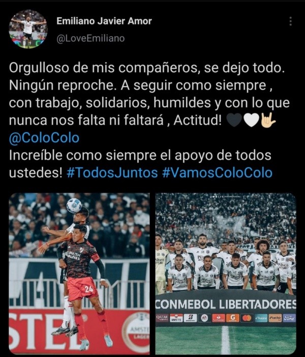 Emiliano Amor es puro orgullo. Imagen: captura de pantalla