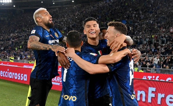 Con Arturo Vidal y Alexis Sánchez en cancha, Inter venció a Juventus y se proclamó campeón de la Copa Italia. Fuente: Getty Images.
