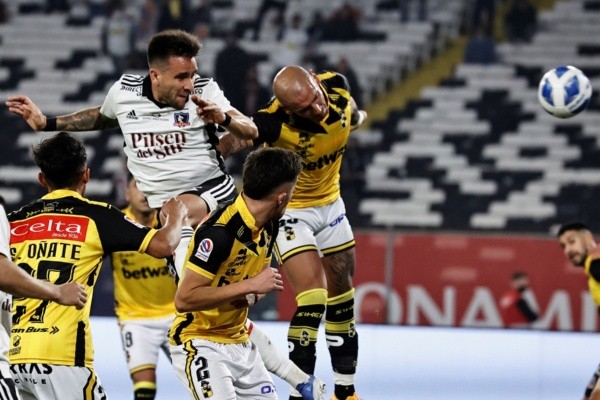 Matías Zaldivia celebra su primer gol en el torneo. Imagen: Agencia Uno