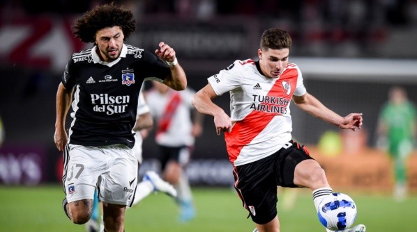 Maximiliano Falcón no pudo ante Julián Álvarez. Imagen: Getty