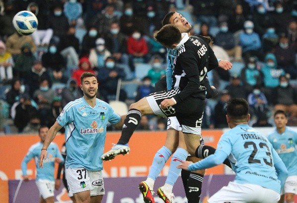 César Fuentes anotó el 1-1 por medio de un gran cabezazo. | Foto: Agencia UNO.
