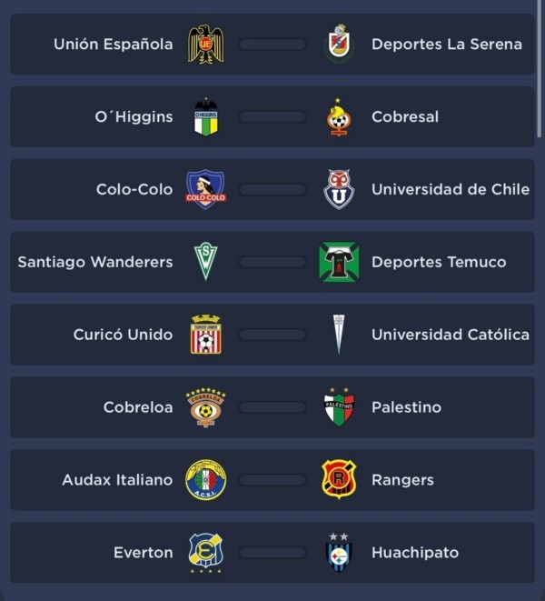 Última Fecha del Campeonato Nacional