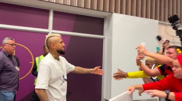 Arturo Vidal fue recibido como un Rockstar en Río de Janeiro | Imagen: Twitter