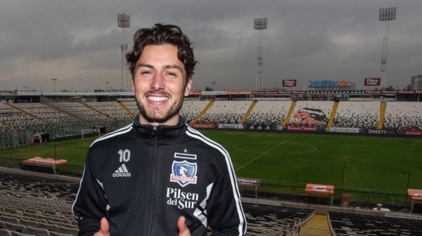 Marco Rojas en su presentación en Colo Colo | Imagen: Colo Colo
