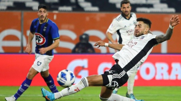 El Gato anotó pero con la mano y no pudo celebrar | Imagen: Agencia Uno