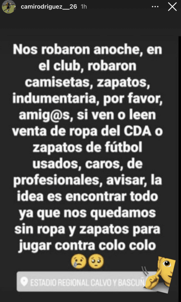 Imagen: Instagram Camilo Rodríguez