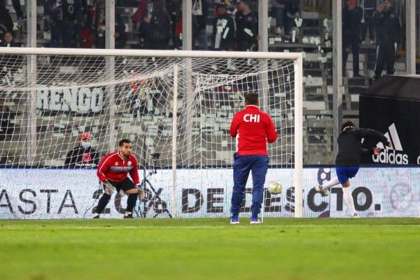 Damián Torres cumplió su sueño y marcó un gol en el Estadio Monumental. Fuente: Agencia UNO.