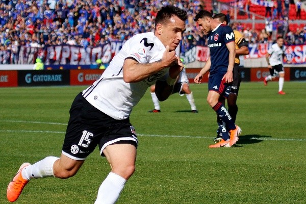 Mouche anotó ocho goles con la camiseta de Colo Colo en dos años. | Foto: Agencia UNO.