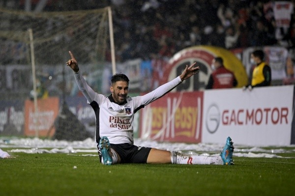 Lucero ya sabe lo que es anotar un triplete en este 2022. Lo hizo ante Deportes Temuco en el duelo de vuelta por los octavos de final de la Copa Chile 2022. | Foto: Agencia UNO.