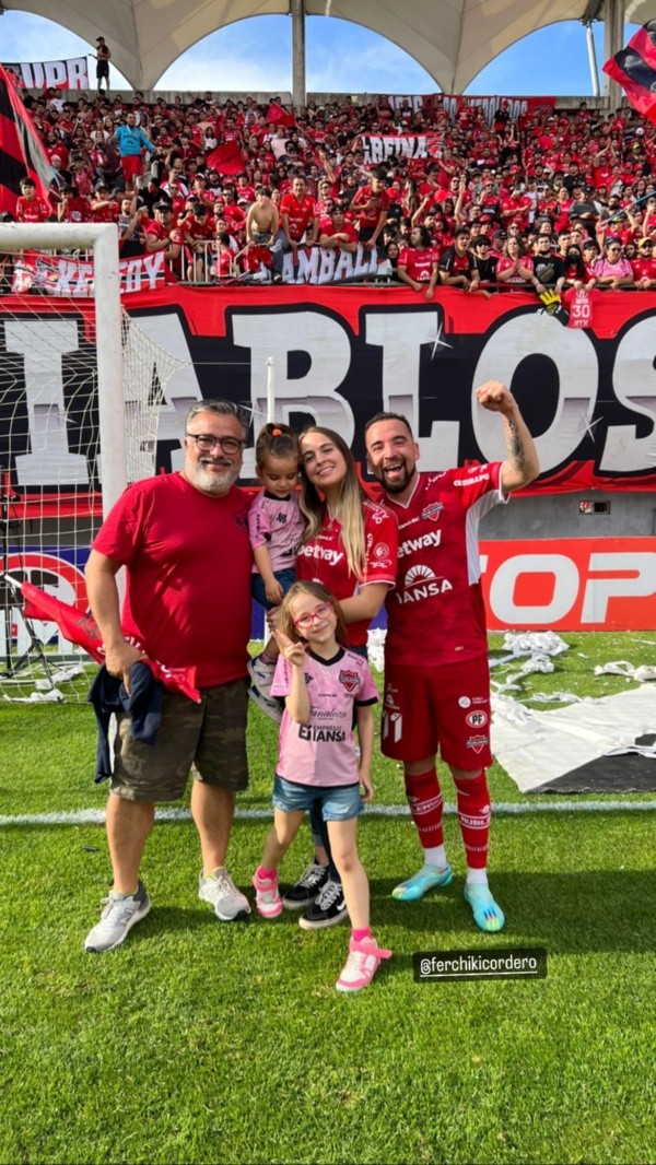 La familia de Fernando Chiki Cordero