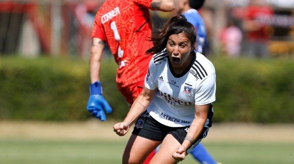Geraldine Leyton marcó para Colo Colo Femenino ante la U | Imagen: Colo Colo Femenino