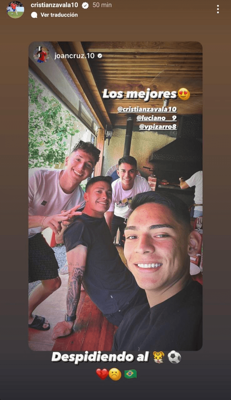 Los jugadores de Colo Colo despiden a Luciano Arriagada | Imagen: Instagram Cristián Zavala