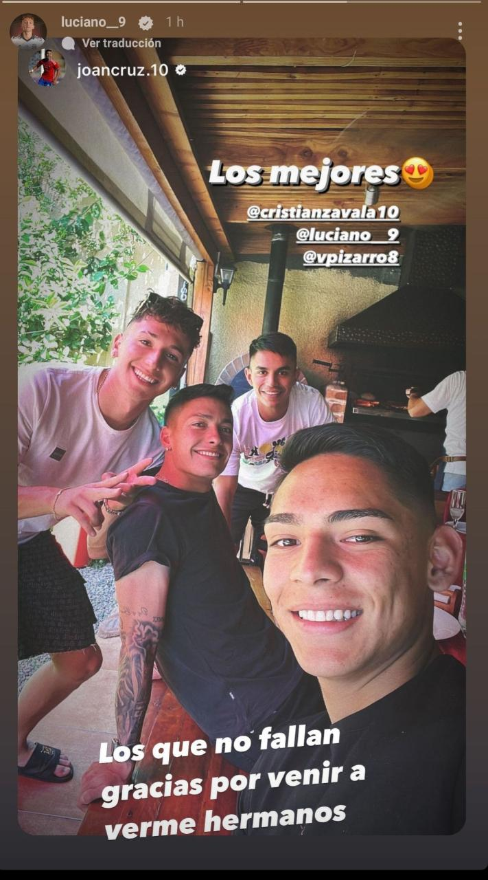 Los jugadores de Colo Colo despiden a Luciano Arriagada | Imagen: Instagram Luciano Arriagada