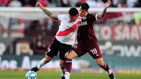 Carlos Auzqui jugando por River Plate | Imagen: Getty