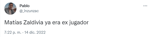 Hinchas reaccionan al traspaso de Matías Zaldivia.