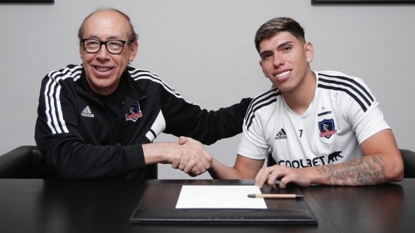 Carlos Palacios jugará con el número 7 en Colo Colo