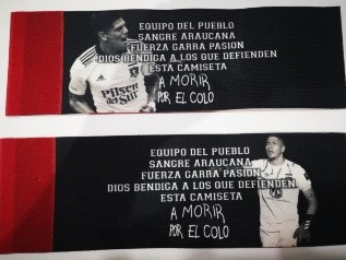 La jineta de capitán inspirada en la del Colo Colo campeón en la quiebra | Imagen: Dale Albo