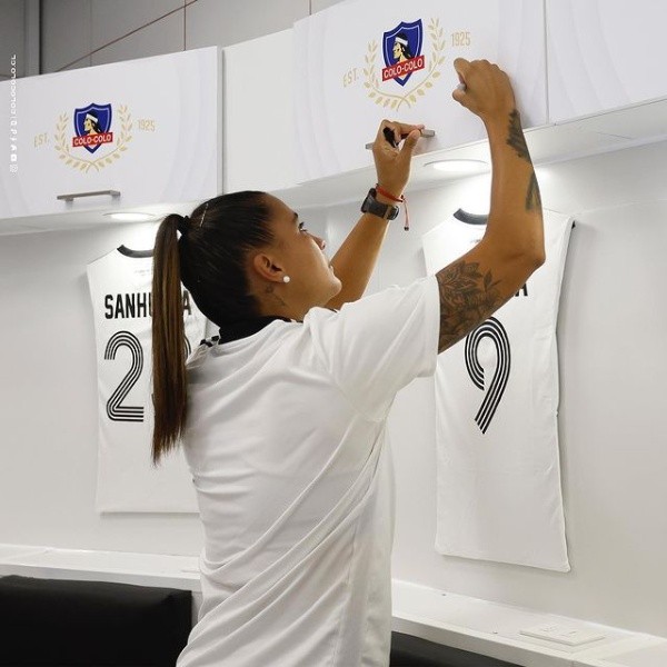 María José Urrutia firma su puesto en el vestuario. / Foto: Colo Colo