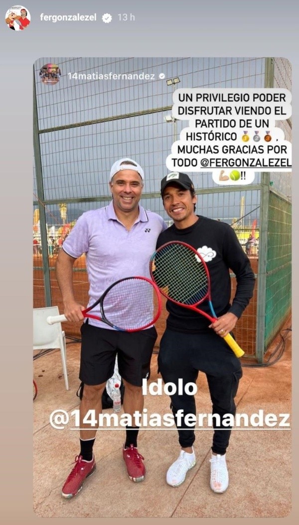 Fernando González y Matías Fernández comparten en Coquimbo | Imagen: Instagram